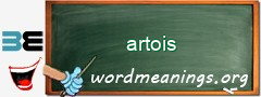 WordMeaning blackboard for artois